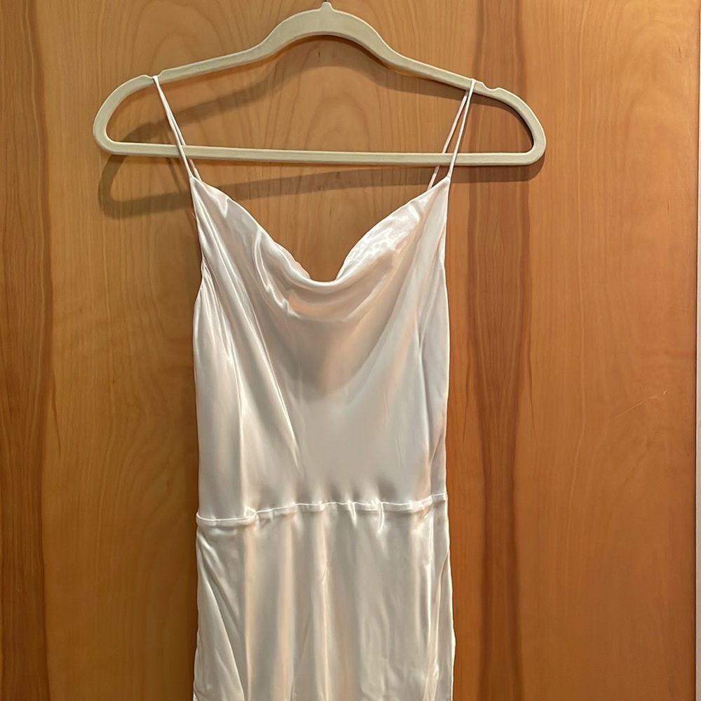 Beautiful Cream Satin gown.